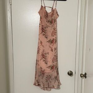 Floral pink dress